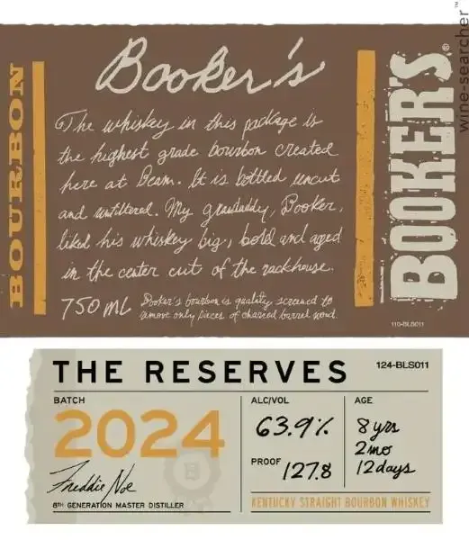 Booker&#39;s Bourbon &#39;The Reserves&#39; Straight Bourbon Whiskey (750 ml)