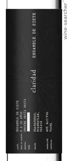 Claridad Ensamble de Siete Mezcal 700 ml