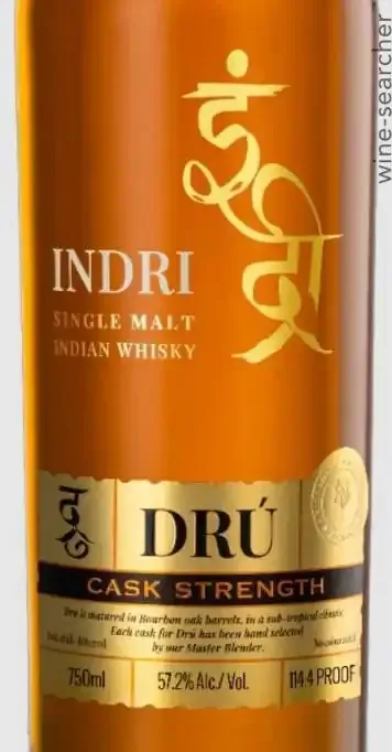 Indri Dru Cask Strength Single Malt Indian Whisky 750 ml