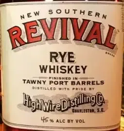 High Wire Distilling Co. New Southern Revival Tawny Port Barrels Rye Whiskey 750 ml