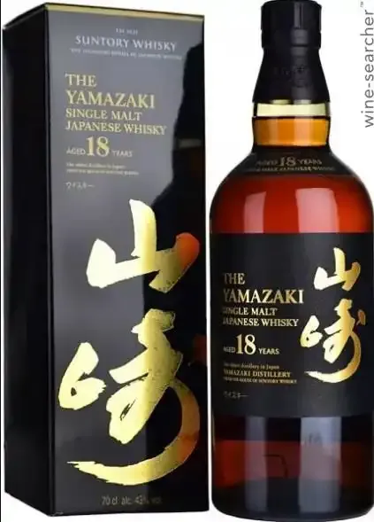 The Yamazaki 18 Year Old Single Malt Whisky 750 ml bottle