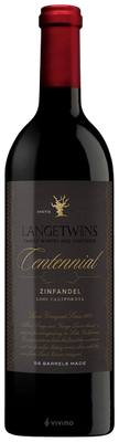 LangeTwins Centennial Zinfandel 2017 (750 ml)