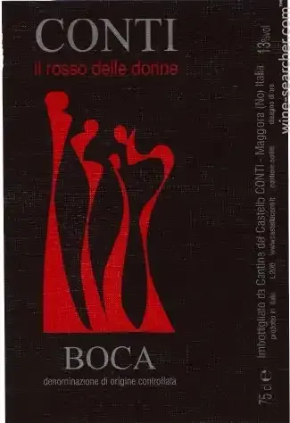 Cantine del Castello di Conti &#39;Il Rosso delle Donne&#39; Boca 2020 (750 ml)