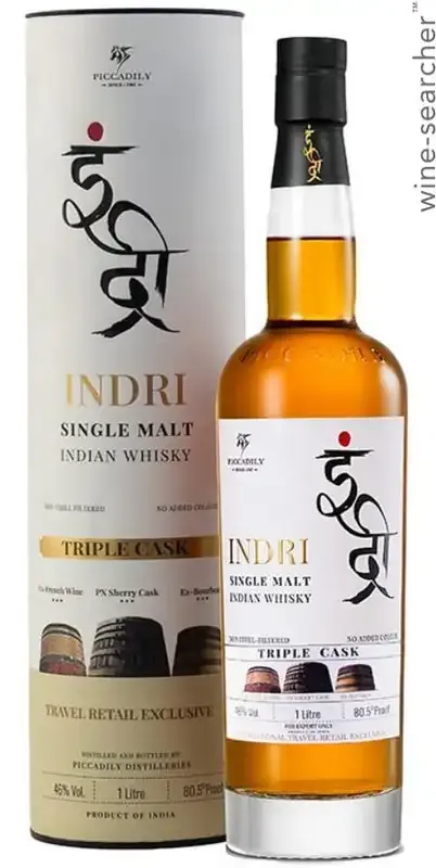 Indri &#39;Triple Cask&#39; Indian Single Malt Whisky (750 ml)