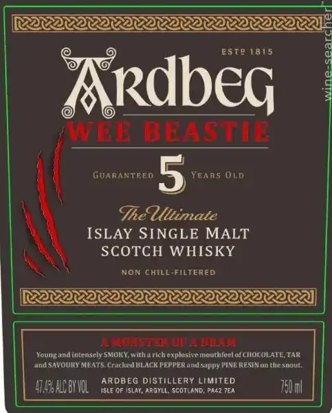Ardbeg &#39;Wee Beastie&#39; 5 Year Old Single Malt Scotch Whisky (750 ml)