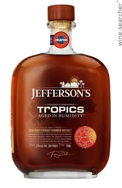 Jefferson&#39;s Tropics Singapore Straight Kentucky Bourbon Whiskey 750 ml