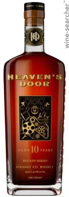 Heaven's Door Decade Series 10 Year Old Straight Rye Whiskey 750 ml