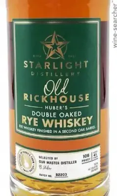 Starlight Distillery 'Old Rickhouse' Huber's Double Oak Rye Whiskey 750 ml