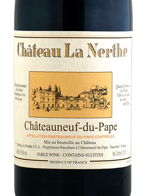 Chateau La Nerthe Chateauneuf-du-Pape Rouge 2021 (750 ml)