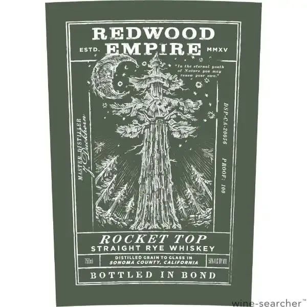 Redwood Empire Rocket Top Bottled In Bond Rye Whiskey 750 ml