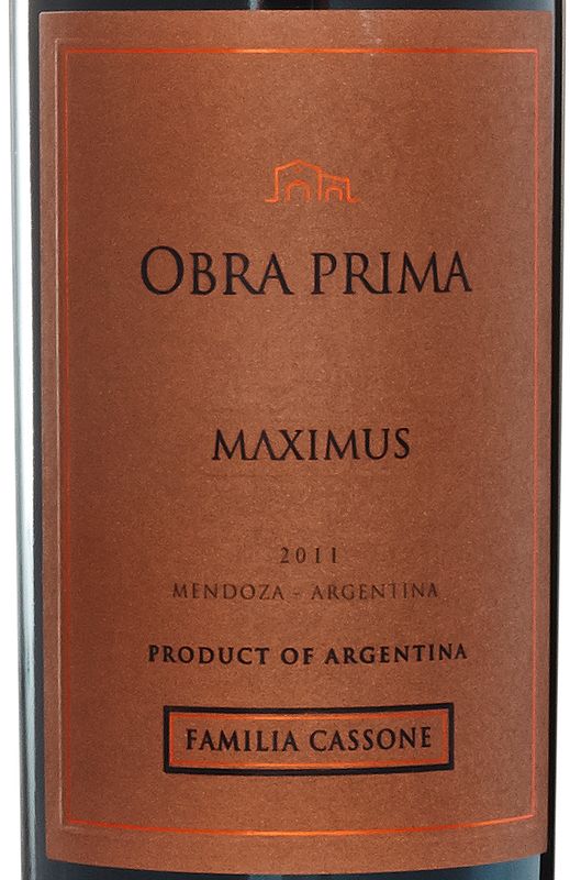 Bodega Familia Cassone Obra Prima Maximus Gran Reserva Familiar 2017 (750 ml)