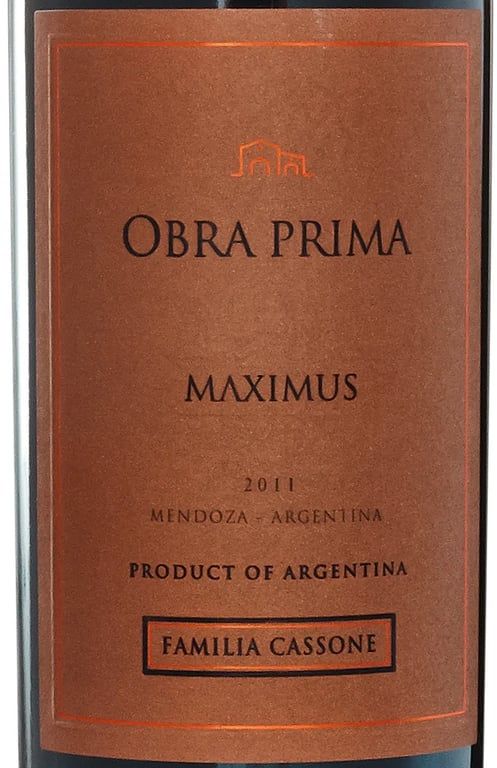 Bodega Familia Cassone Obra Prima Maximus Gran Reserva Familiar 2017 (750 ml)