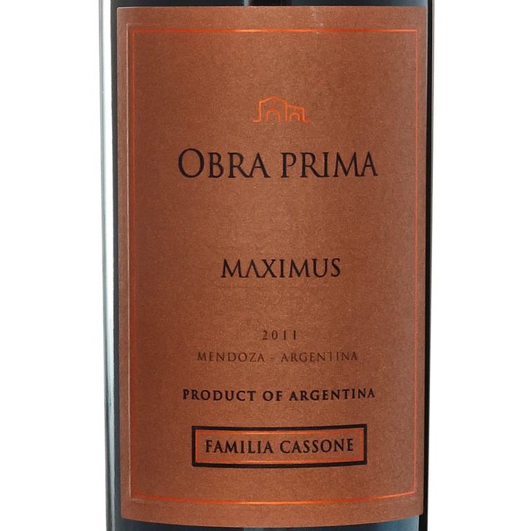 Bodega Familia Cassone Obra Prima Maximus Gran Reserva Familiar 2017 (750 ml)