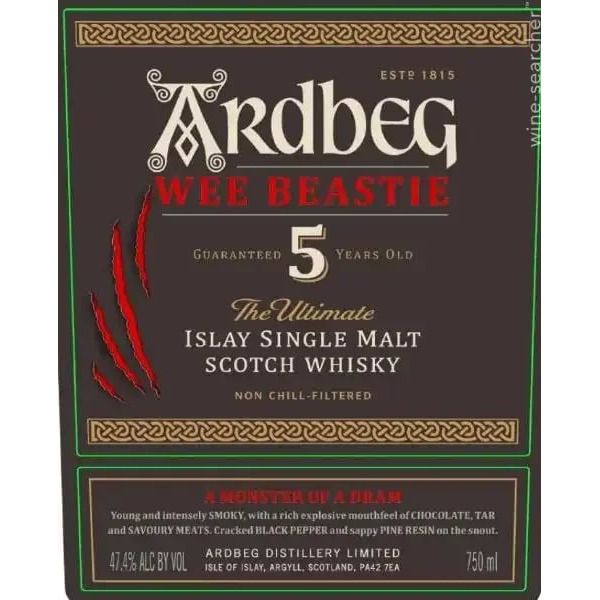 Ardbeg 'Wee Beastie' 5 Year Old Single Malt Scotch Whisky (750 ml)