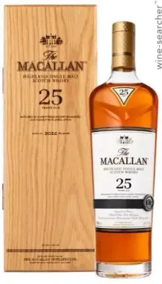The Macallan Sherry Oak 25 Year Old Single Malt Scotch Whisky 750 ml