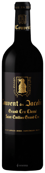 Couvent des Jacobins Saint-Émilion Grand Cru (Grand Cru Classé) 2019 (750 ml)