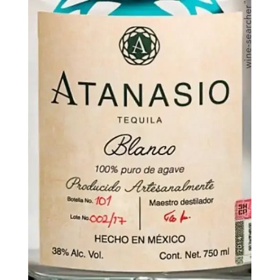 Atanasio Tequila Blanco 750 ml