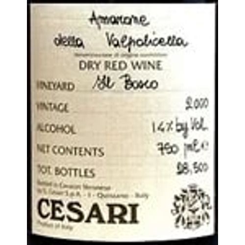 Cesari Amarone della Valpolicella Classico Il Bosco 2019 (750 ml)