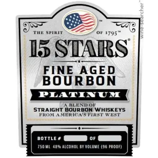 15 Stars Platinum Straight Bourbon Whiskey (750 ml)