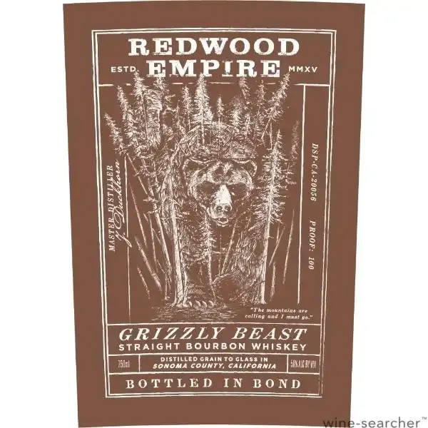 Redwood Empire 'Grizzly Beast' Straight Bourbon Whiskey 750 ml