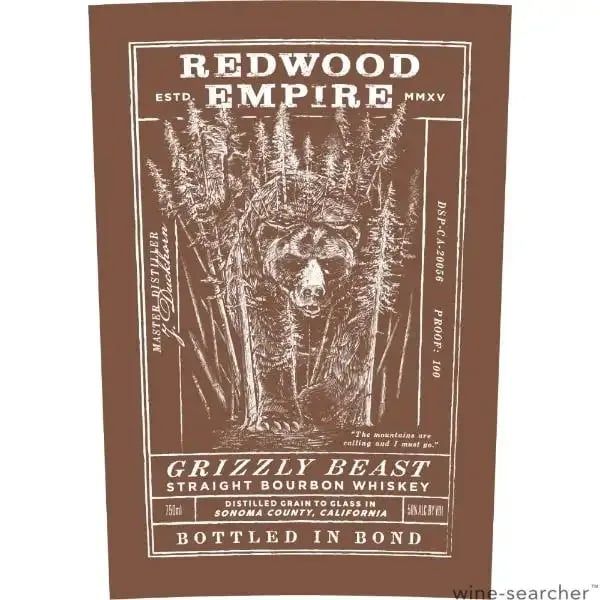 Redwood Empire 'Grizzly Beast' Straight Bourbon Whiskey 750 ml