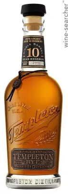 Templeton 10 Year Old Reserve Rye Whiskey 750 ml
