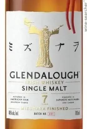 Glendalough 7 Year Old Mizunara Cask Irish Whiskey 750 ml