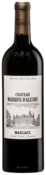 Chateau Marquis d'Alesme Margaux (Grand Cru Classe) 2020 (750 ml)