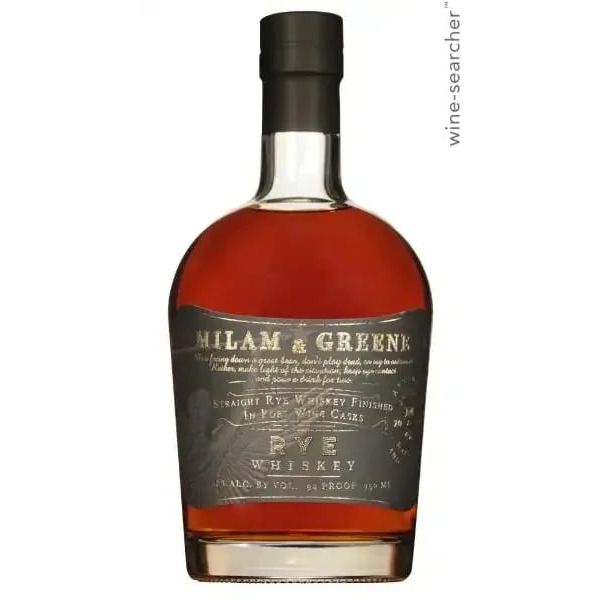 Milam &amp; Greene Port Cask Finished Rye Whiskey 750 ml