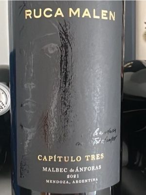 Ruca Malen Capi­tulo Tres Malbec de Anforas 2021 (750 ml)