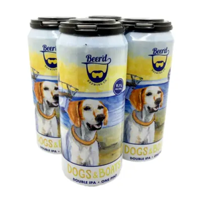 Beer'd Brewing - Dogs &amp; Boats - Double IPA - 4 pack 16oz cans