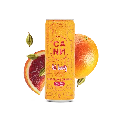 CANN - Hi Boy THC Seltzer - Blood Orange Cardamom - 4 pack 12oz cans