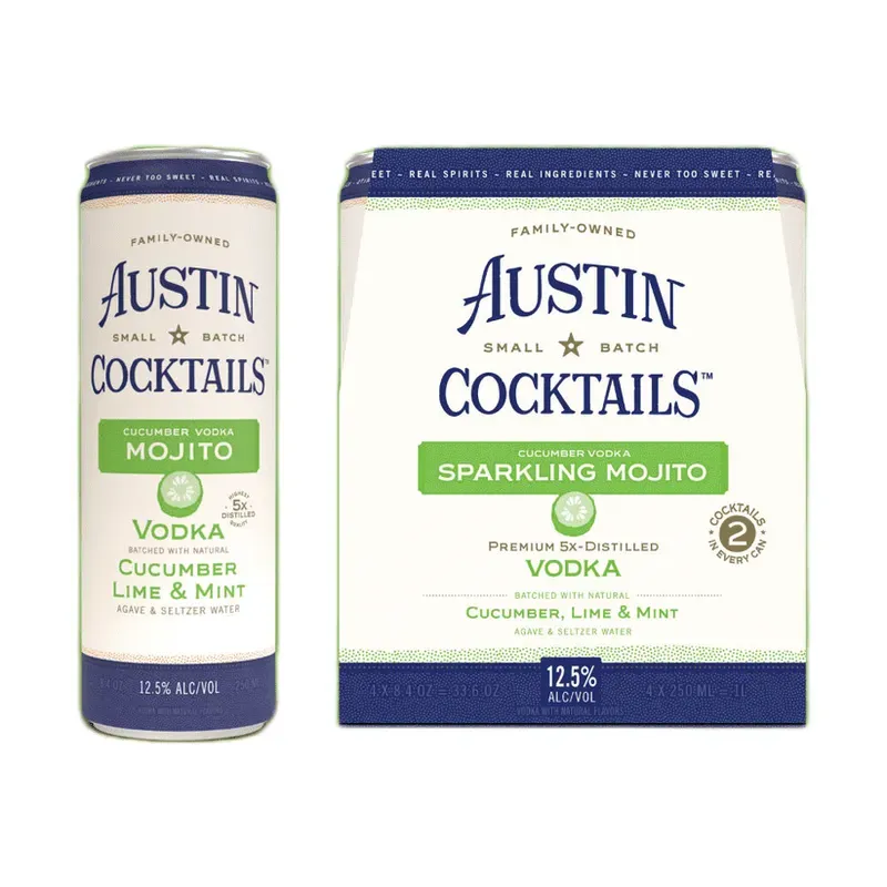 Austin Cocktails Cucumber Vodka Sparkling Mojito 4 pack can
