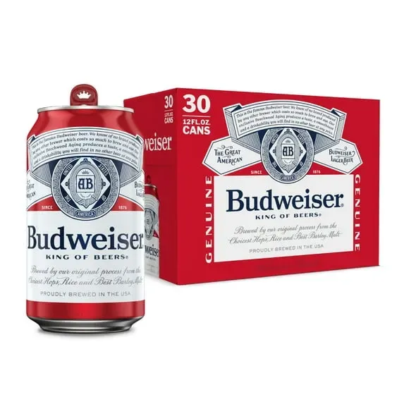 Budweiser - Lager - 30 pack 12oz cans