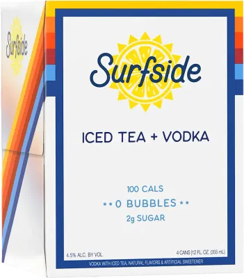 Surfside - Iced Tea &amp; Vodka - 4 pack 12oz cans