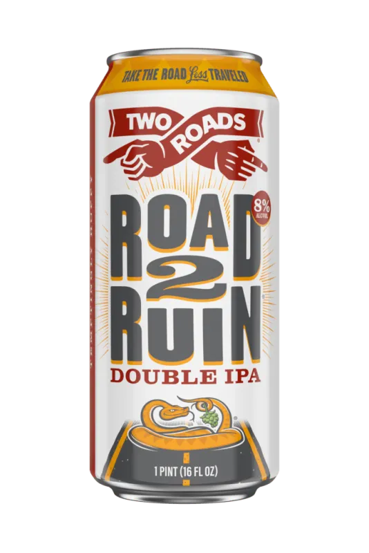 Two Roads - Road 2 Ruin- Double IPA - 6 pack 12oz cans