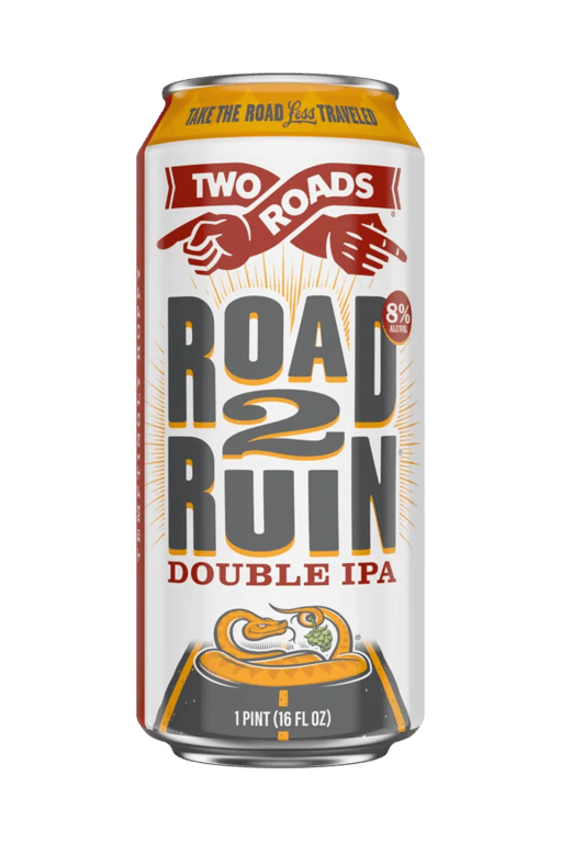 Two Roads - Road 2 Ruin- Double IPA - 6 pack 12oz cans