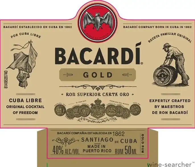 Bacardi - Gold - Rum - 750ml bottle