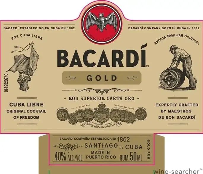 Bacardi - Gold - Rum - 750ml bottle