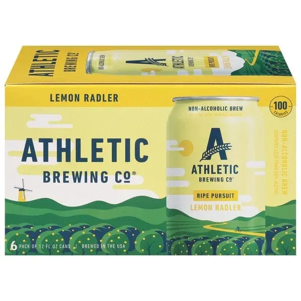 Athletic - Ripe Pursuit - Non-Alcoholic Lemon Radler - 6 pack 12oz cans