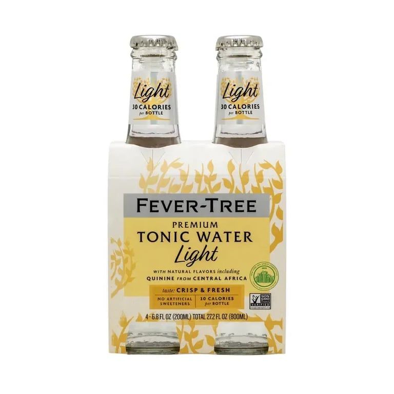 Fever Tree - Premium Light Tonic Water  - 4 pack 200ml bottles