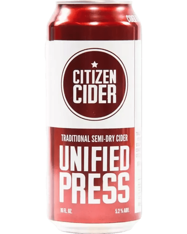 Citizen Cider Unflitered Press Semi-Dry 4 pack 16 oz cans