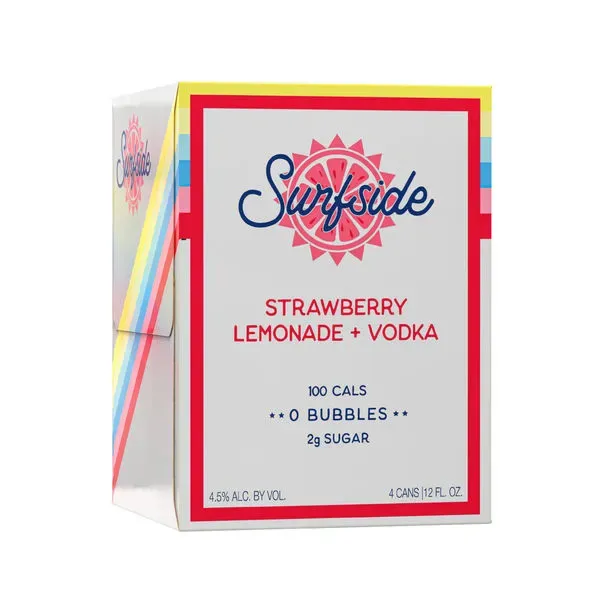 Surfside - Strawberry Lemonade &amp; Vodka - 4 pack 12oz cans