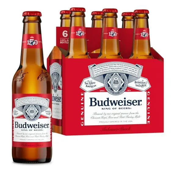Budweiser - Lager - 6 pack 12oz bottles