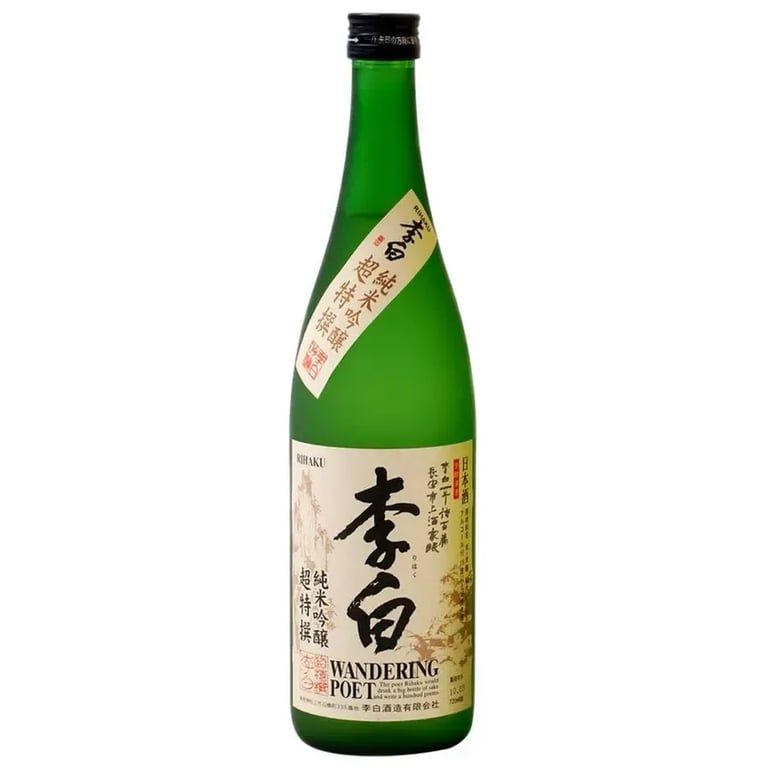 Rihaku - Wandering Poet - Junmai Ginjo Sake - 720ml bottle