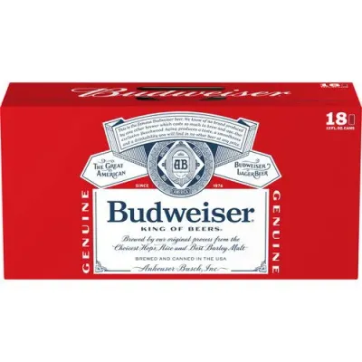 Budweiser - Lager - 18 pack 12oz cans