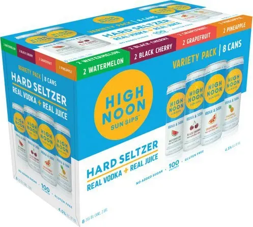 High Noon - Variety - Vodka &amp; Soda  - 8 pack 355ml  cans
