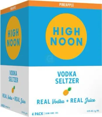 High Noon - Pineapple - Vodka &amp; Soda - 4 pack 355ml cans