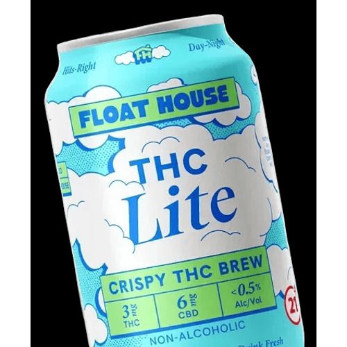 Float House - THC Crispy Lite Brew - 4 pack 12oz cans