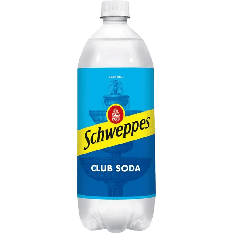 Schweppes - Club Soda - Single Liter bottles
